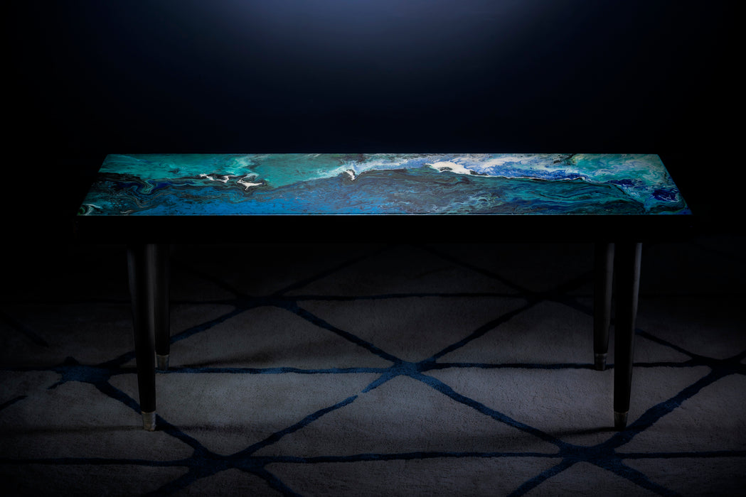 Seascape Acrylic Coffee Table